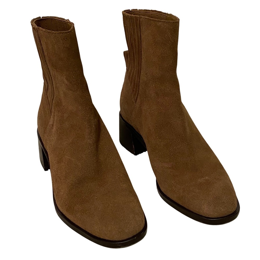 Dolce‎ Vita Womens Linny H2O Suede Ankle Boots Size 8.5 Chocolate Brown Outdoor